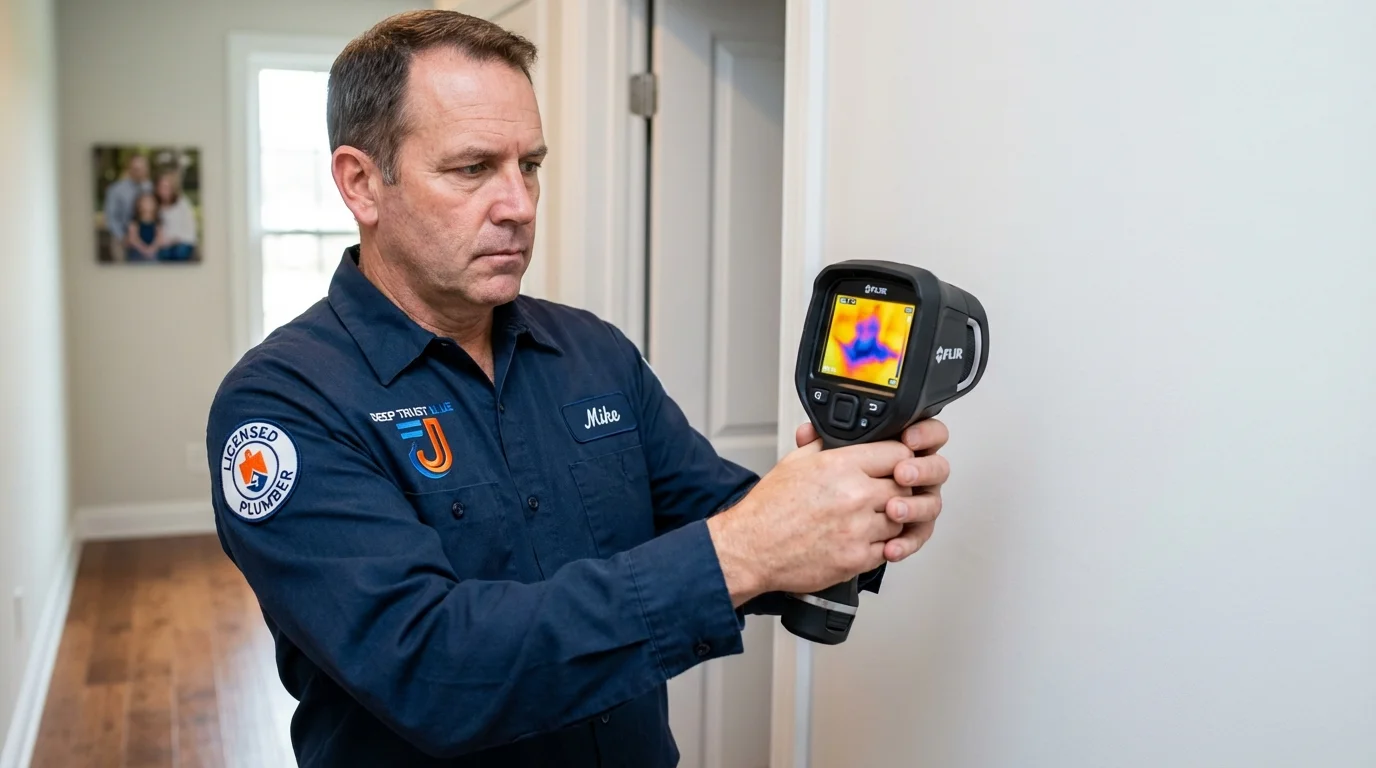 Thermal imaging leak detection by Johns Plumbing LLC in Kerman